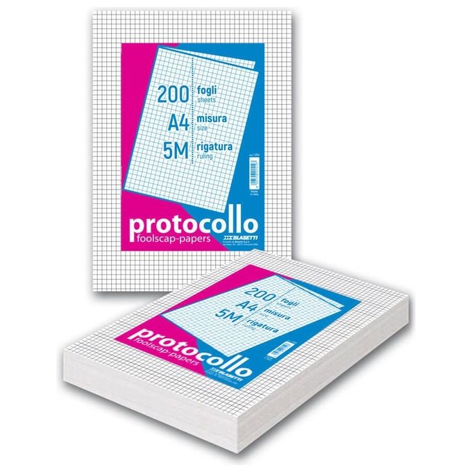 Blasetti Confezione 10 0 fogli Protocollo 120gr. ub