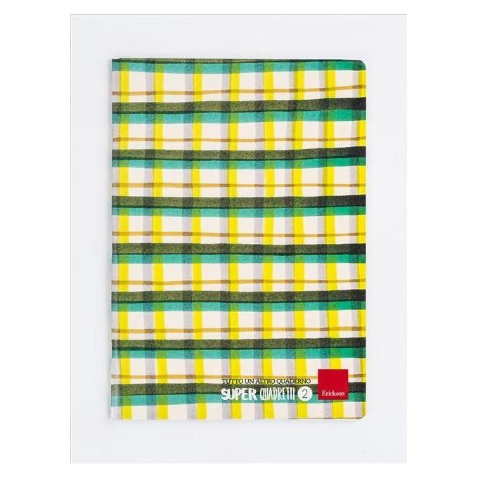 Erickson Confezione Quaderno Quadretti 2 A4 76 Fogli 10 Pezzi