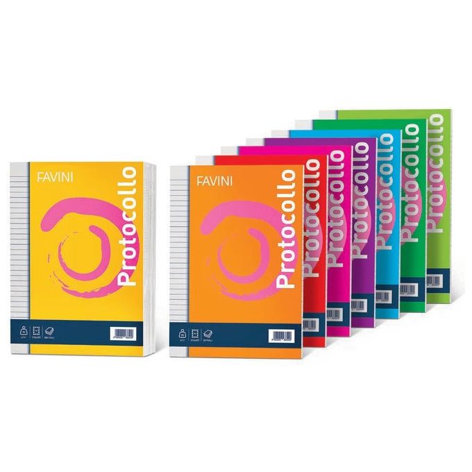 Cartotecnica Favini – Protocollo A4 Quadrettato 0Q, 30 fogli, 60 g-m², Carta Bianco, Ragazzi e Ufficio
