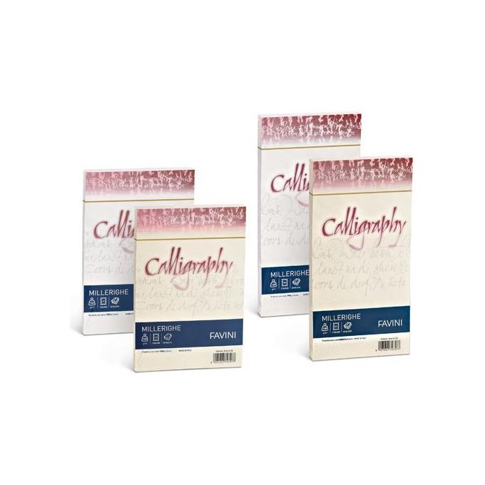 Cartotecnica Favini A690224 Confezione 50 Fogli Millerighe 100gr A4 Bianco