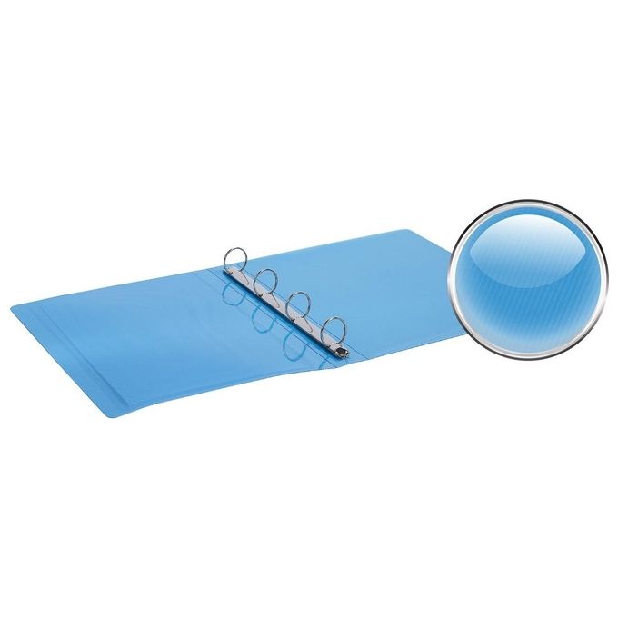 Favorit Raccoglitore ad Anelli Lumina 22x30cm 4 Tondi Azzurro