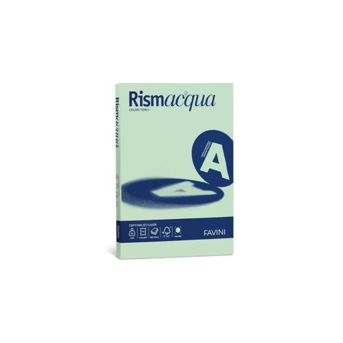 Cartotecnica Favini 50 Fogli 200g-mq Verde Chiaro A4
