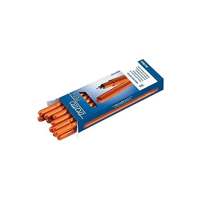 Tratto Pen Confezione 12 Penne Giallo Arancio