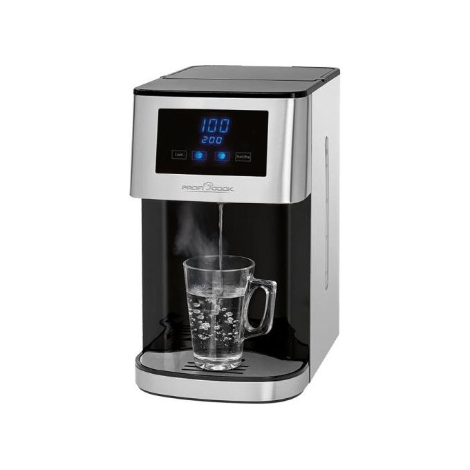 Proficook PC-HWS 1145 Distributore di Acqua Calda Display a Led con Sensore Touch 2600W Acciaio Inossidabile