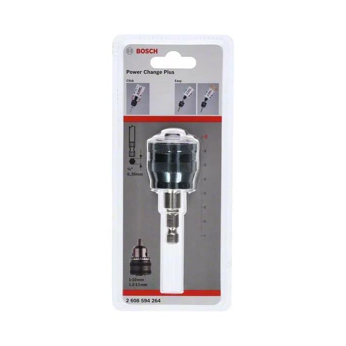 Bosch Power Change Plus Adapter Bussola Esagonale da 3-8'' Ø 8.7mm Accessorio per Sega a Tazza