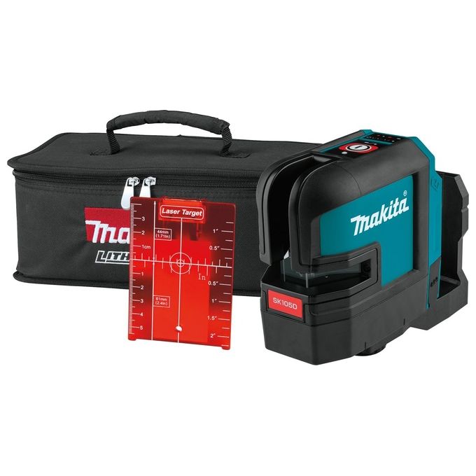 Makita Sk105Dz Tracciatore Laser 10,8V-12V - 2 Linee - Rosso