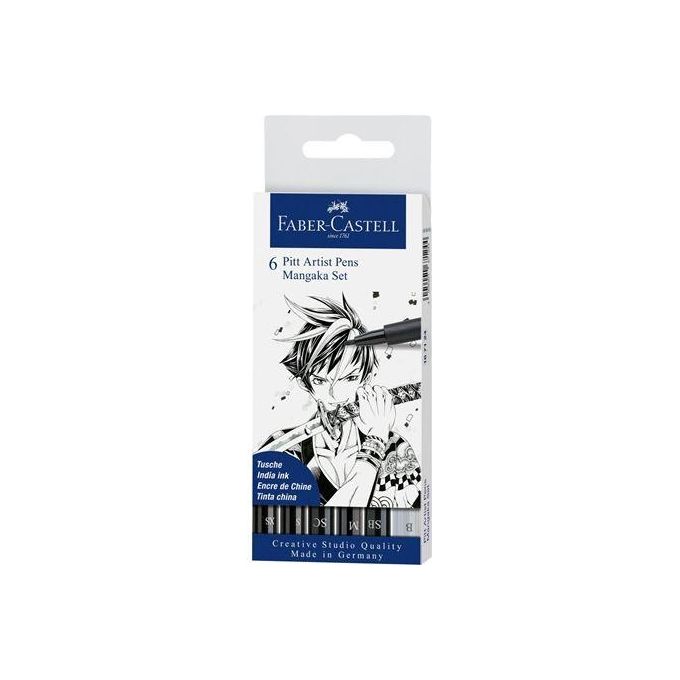 Faber Castell Set 6 Colori Pitt Artist Pen