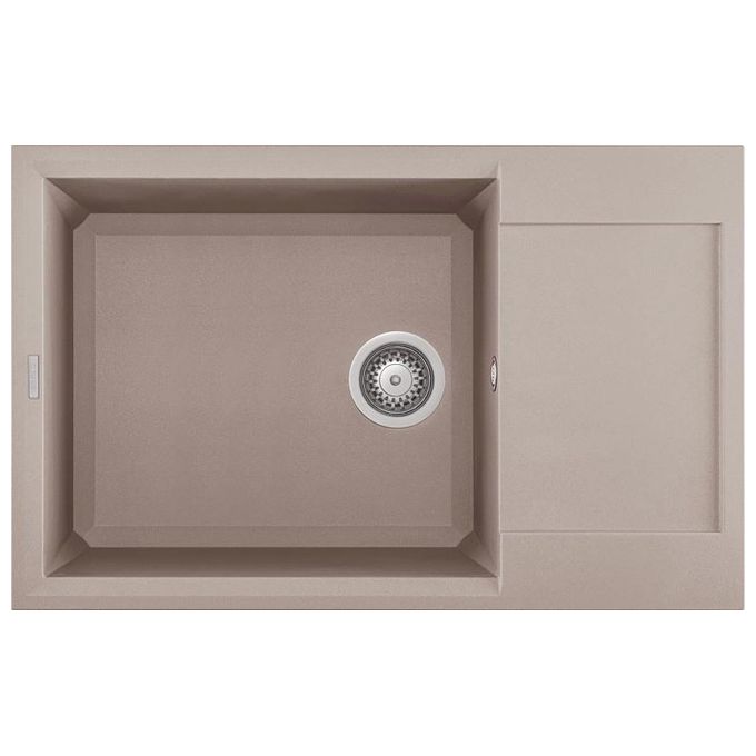 Elleci LGY31043 Easy 310 Lavello Granitek Gocciolatoio reversibile 1 Vasca 78 cm Tortora