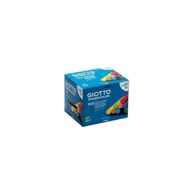 Giotto Confezione 100  Gessetti Robercolor Colori Assortiti