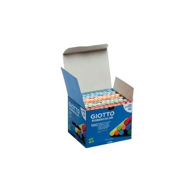 Giotto Confezione 100  Gessetti Robercolor Colori Assortiti