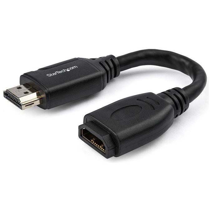 StarTech.com Cavo Hdmi 2.0 Prolunga Salvaporta da 15cm 4K 60Hz