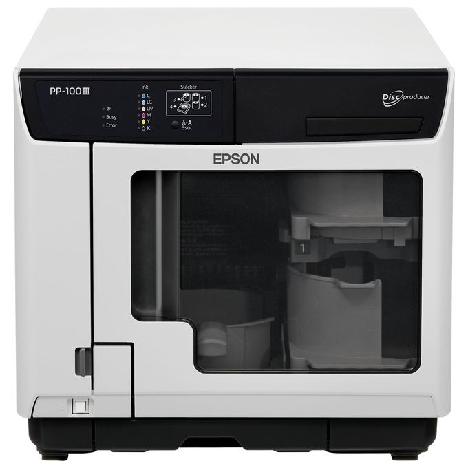Epson Discproducer PP-100II Duplicatore di Disco Ottico 100 Copie Nero-Bianco