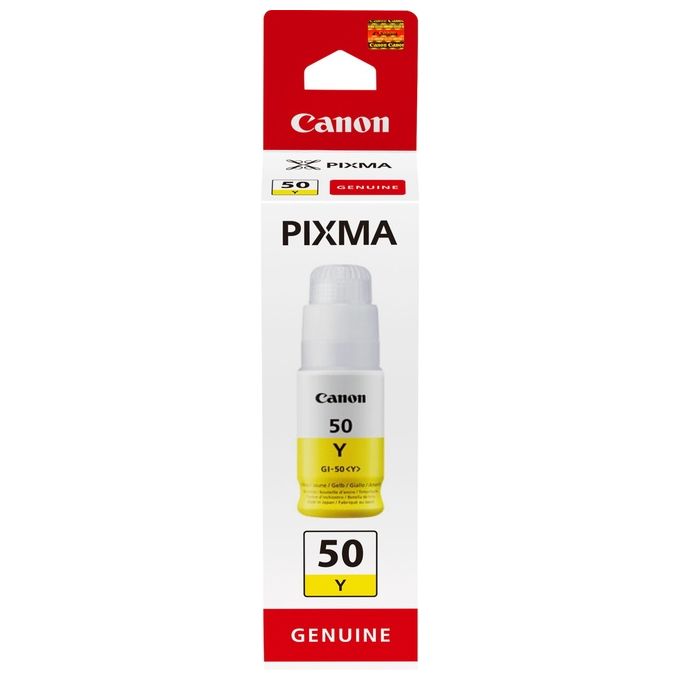 Canon GI-50 Y Originale Inchiostro a Base di Pigmento Giallo