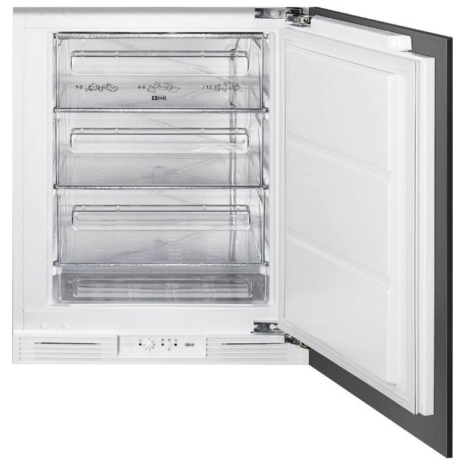 Smeg U8F082DF1 Estetica Universale Congelatore Verticale da Incasso Sotto-Tavolo Capacita' 95 Litri Classe energetica F 82 cm Cerniera Autoportante