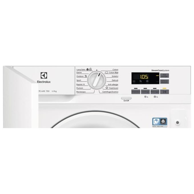 Electrolux EW7F572BI PerfectCare 700 Lavatrice da Incasso Carica Frontale Vapore PRO SensiCare Classe energetica F Capacita' di carico 7 Kg Centrifuga 1200 giri