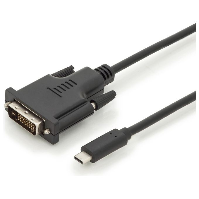 Digitus cavo usb tipo-c - dvi m-m, 2.0m, 1080p@60hz
