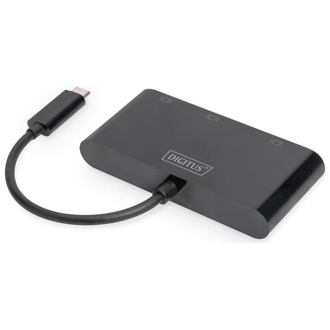 Digitus adattatore usb-c tre porte display port-hdmi-vga