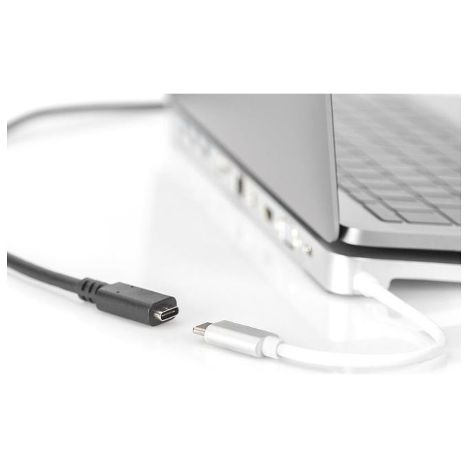 Digitus cavo prolunga usb tipo c maschio-femmina 1.5 mt 3a nero