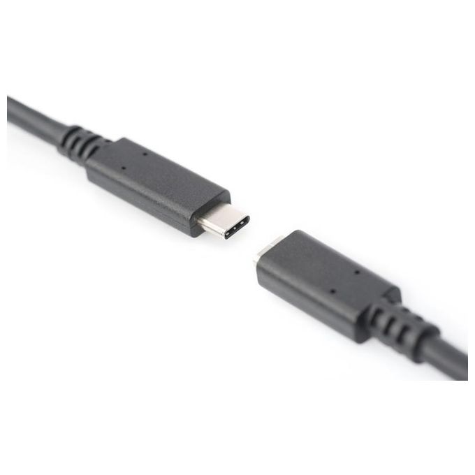 Digitus cavo prolunga usb tipo c maschio-femmina 1.5 mt 3a nero