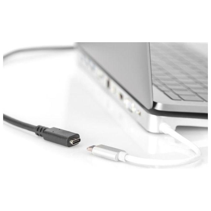 Digitus cavo prolunga usb tipo c maschio-femmina 1.5 mt 3a nero