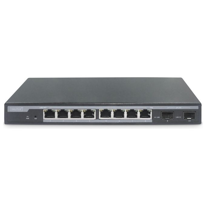Digitus DN-95344 Switch di Rete Gestito L2 Gigabit Ethernet 10-100-1000 Nero Supporto Power over Ethernet