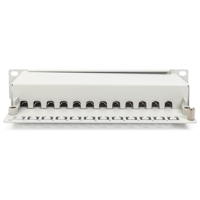 Digitus Pannello Patch Categoria 6a Schermato 12 Porte 10 Grigio 1U