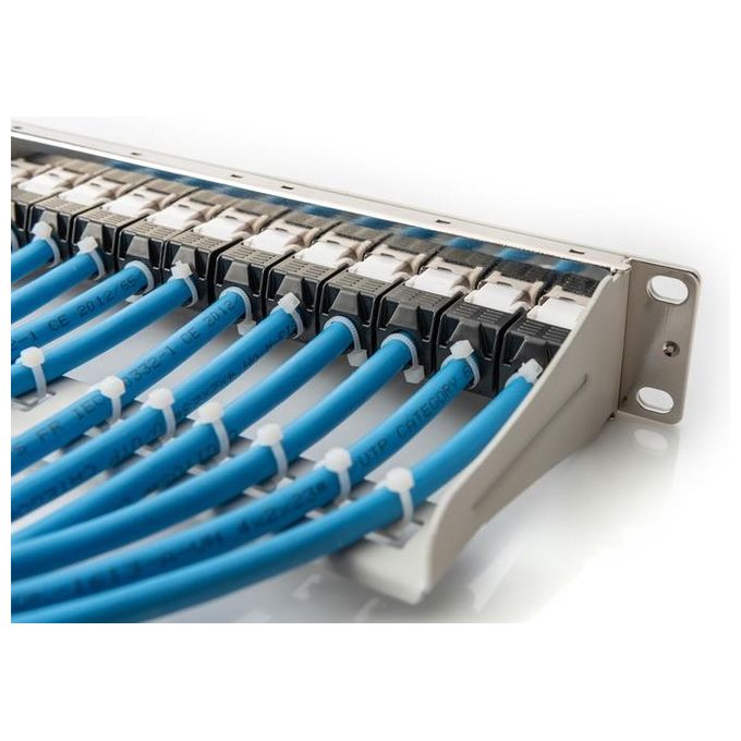 Digitus DN-91419 Pannello Patch Modulare Vuoto Schermato 12 Porte 1U Grigio