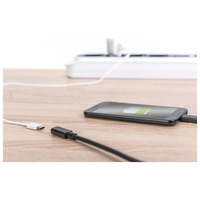 Digitus cavo prolunga usb tipo c maschio-femmina 2 mt 3a nero