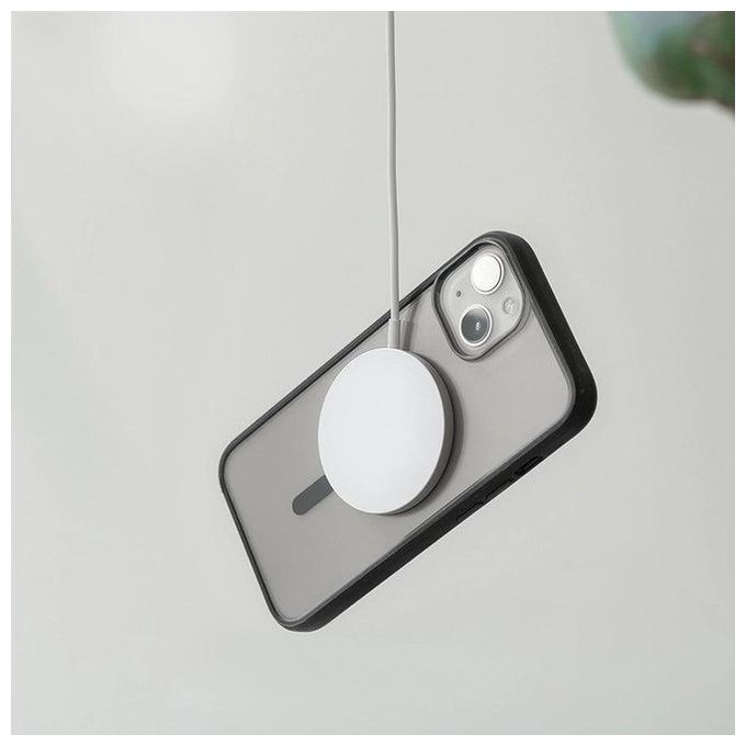 Woodcessories Clear Case MagSafe per iPhone 15 Pro Max Nero