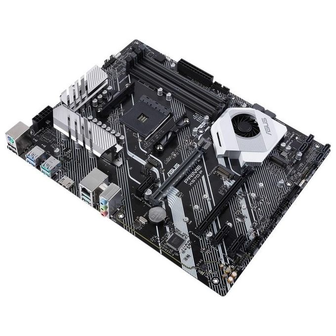 ASUS Prime X570-P Scheda Madre, ATX AMD AM4 Ryzen 3000, 12 fasi di alimentazione DrMOS PCIe 4.0 M.2 DDR4 Intel LAN HDMI DP SLI CFX SATA, USB 3.2 Gen 2 Type-A Type-C Aura Sync RGB