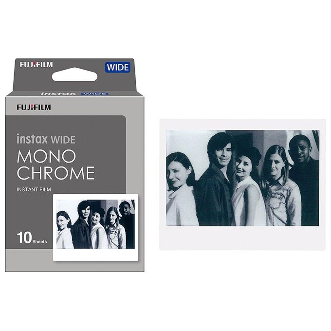 Fujifilm Pellicola Instax Wide 10 108x86mm Monochromo