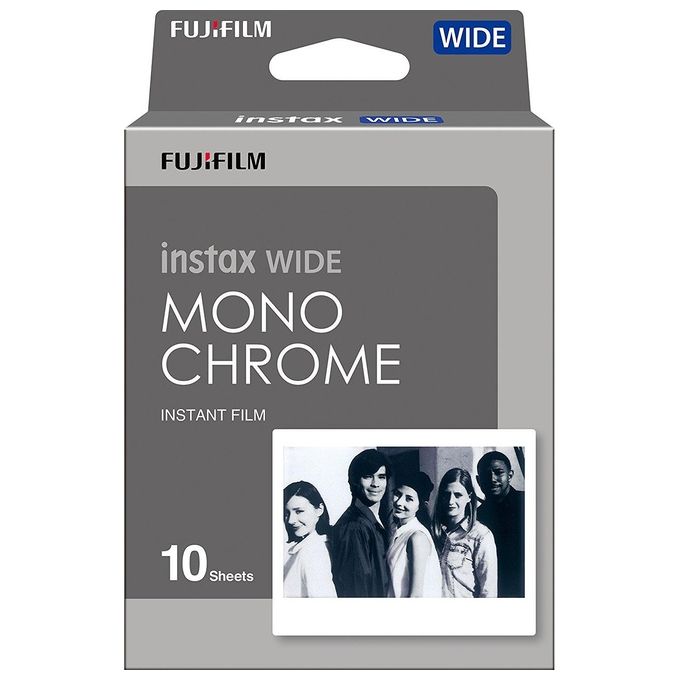 Fujifilm Pellicola Instax Wide 10 108x86mm Monochromo