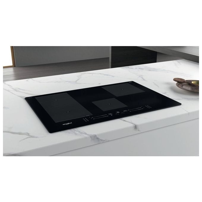 Whirlpool WFS0377NEIXL Piano Cottura a Induzione 4 Zone 77 cm Nero