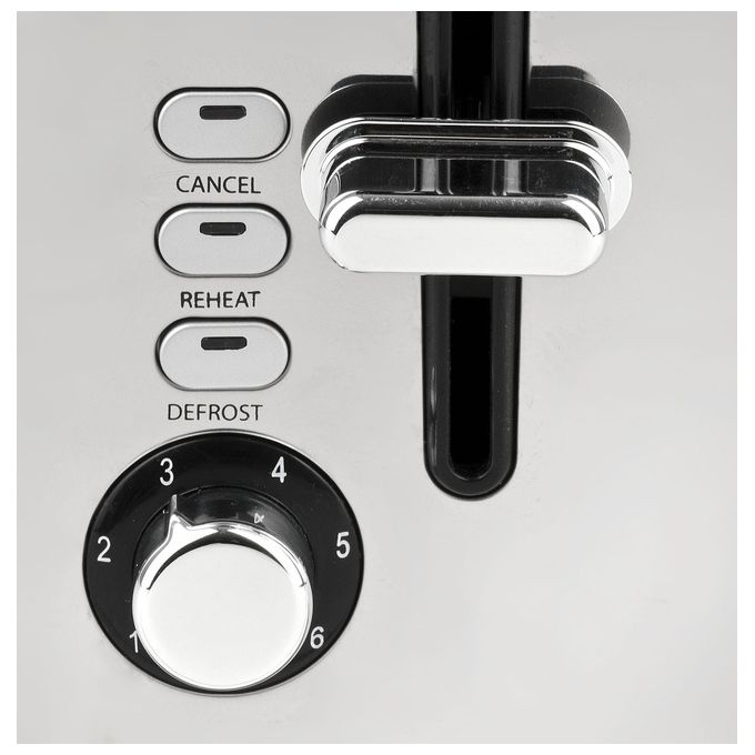 Girmi TP56 Tostapane in Acciaio con 6 Livelli di Cottura 850W Rosso