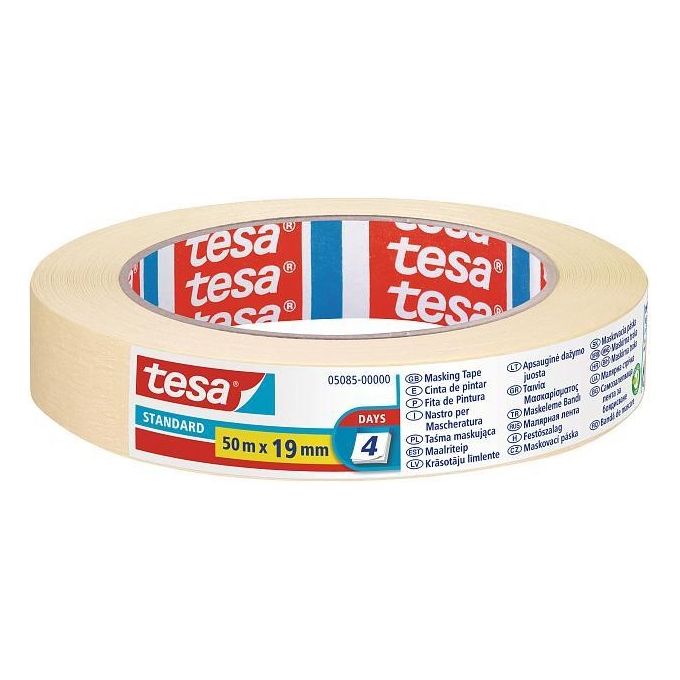 Tesa Nastro Carta per Mascheratura Standard 19 mm x 50 mt
