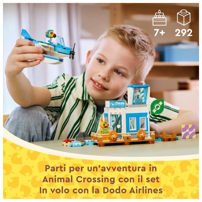 LEGO 77051 Animal Crossing Set da Costruzione con Aeroporto e Idrovolante Giocattolo 292 Pezzi colore Multicolore