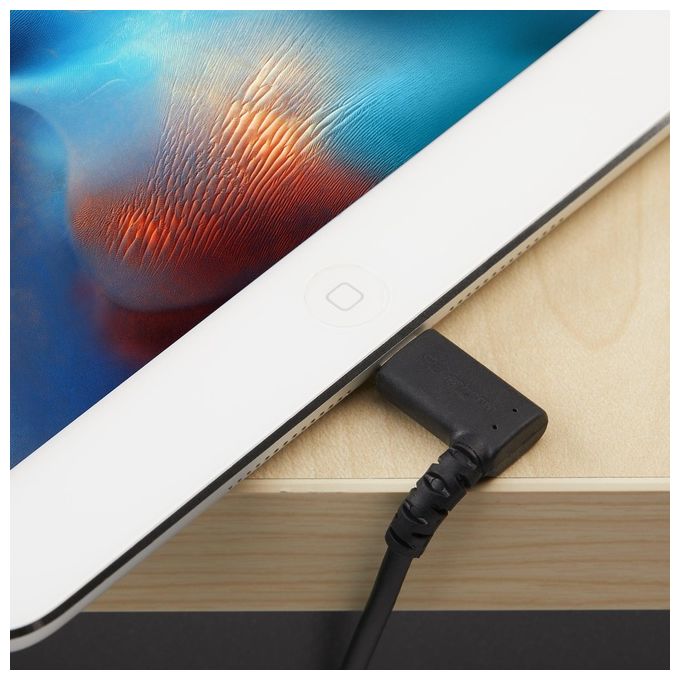 StarTech.com Cavo Usb Angolare a Lightning Conforme Apple Mfi da 2mt Nero