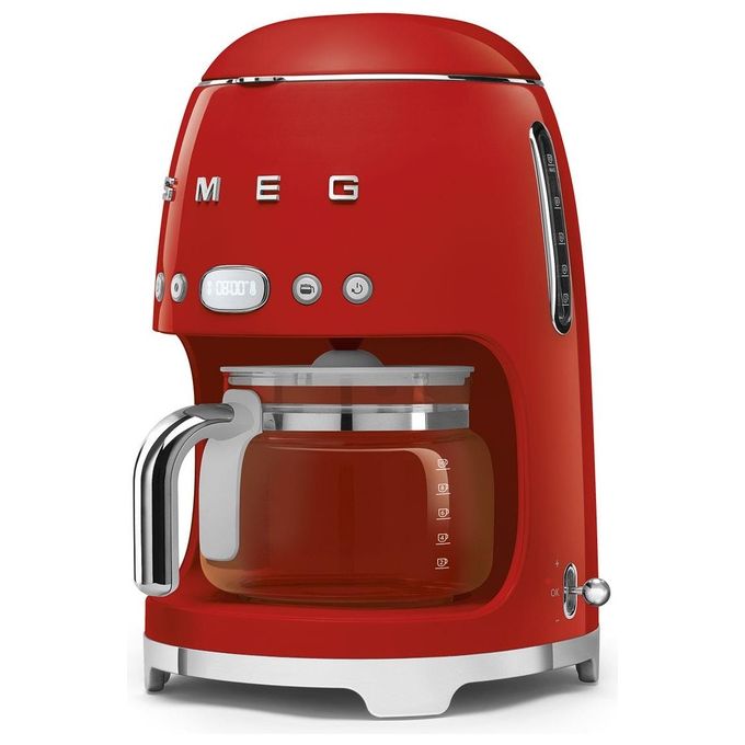Smeg DCF02RDEU Macchina per Caffe' Automatica con Filtro 1.4 Litri Rosso