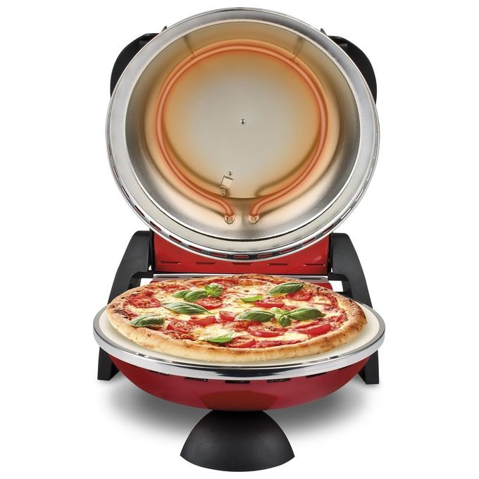 G3 Ferrari G1000602 Delizia Forno Pizza Elettrico 1200W Rosso per la cottura perfetta delle pizze e altri alimenti con design compatto e funzionale