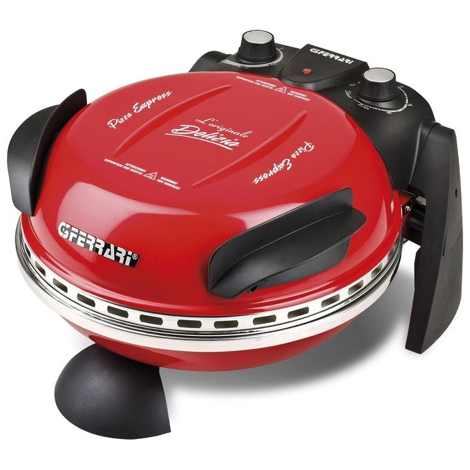 G3 Ferrari G1000602 Delizia Forno Pizza Elettrico 1200W Rosso per la cottura perfetta delle pizze e altri alimenti con design compatto e funzionale