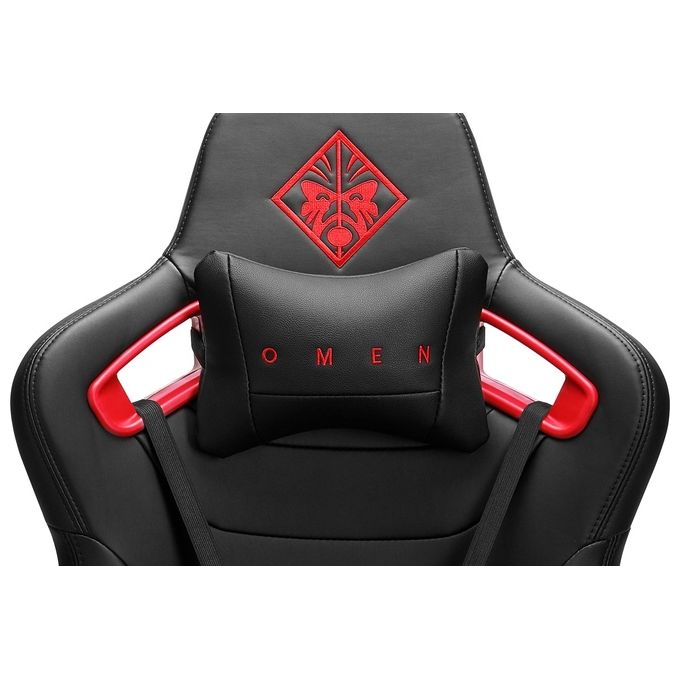 Hp Gaming Omen By Citadel Gaming Chair Sedia Braccioli Regolabili 4D Cuscini Lombari Supporto per il Collo Nero