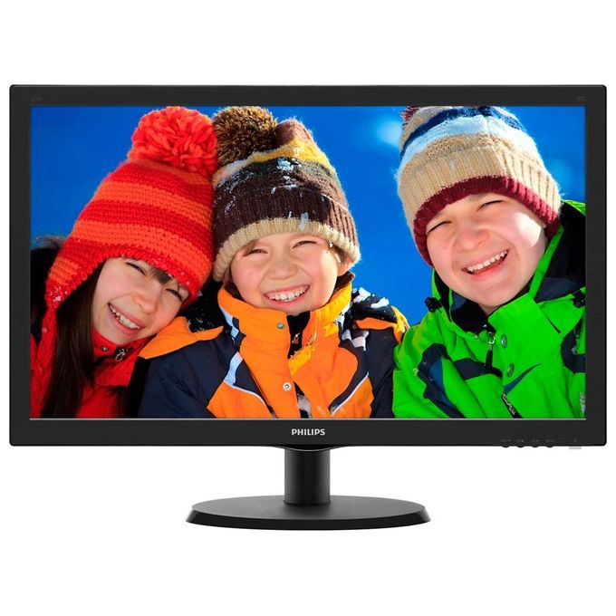 Philips Monitor 21.5'' LED 223V5LSB-00 Full HD 1920 x 1080 Tempo di Risposta 5 ms con DVI e VGA con Attacco Vesa Nero