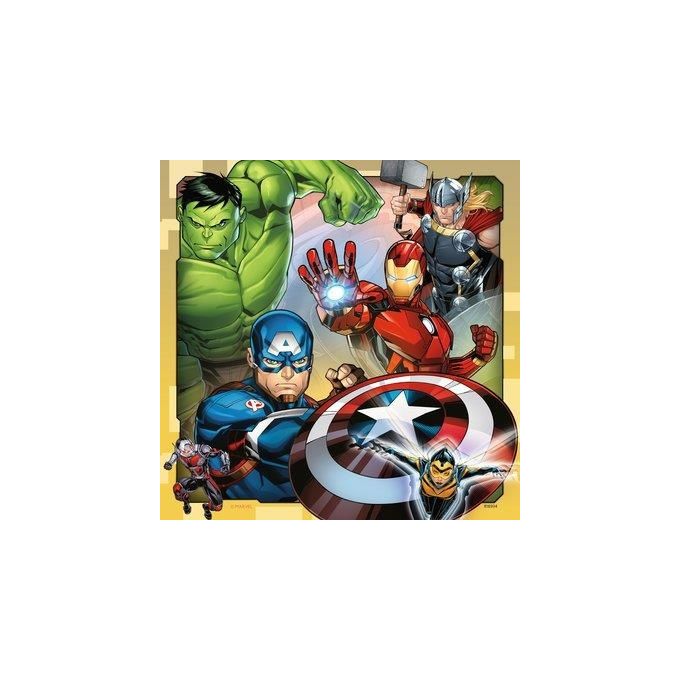 Ravensburger Puzzle 3X49 Avengers per un Divertimento Infinito con i Vostri Eroi Preferiti