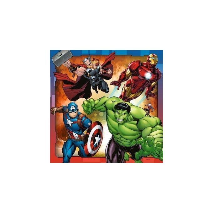 Ravensburger Puzzle 3X49 Avengers per un Divertimento Infinito con i Vostri Eroi Preferiti