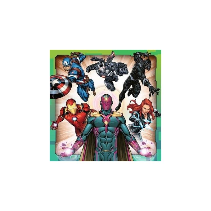 Ravensburger Puzzle 3X49 Avengers per un Divertimento Infinito con i Vostri Eroi Preferiti
