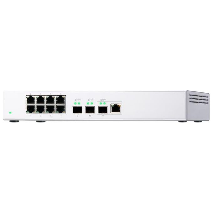 QNap QSW-308-1C Switch di Rete Non Gestito Gigabit Ethernet 10-100-1000 Bianco