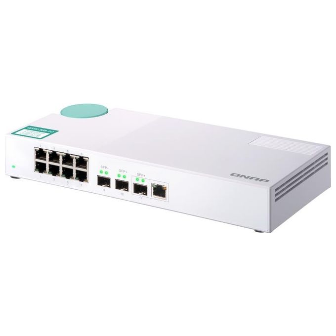 QNap QSW-308-1C Switch di Rete Non Gestito Gigabit Ethernet 10-100-1000 Bianco