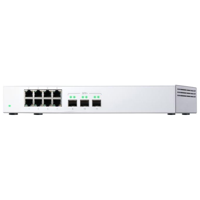 QNap QSW-308S Switch di Rete Non Gestito Gigabit Ethernet 10-100-1000 Bianco