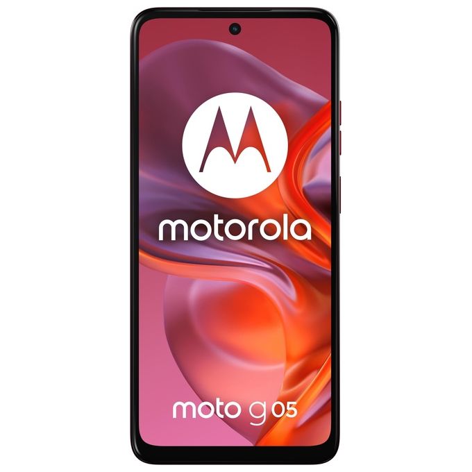 Motorola Moto G05, 256GB, 4GB RAM, Rosso, Doppia SIM, Display 6.67'', Android 15