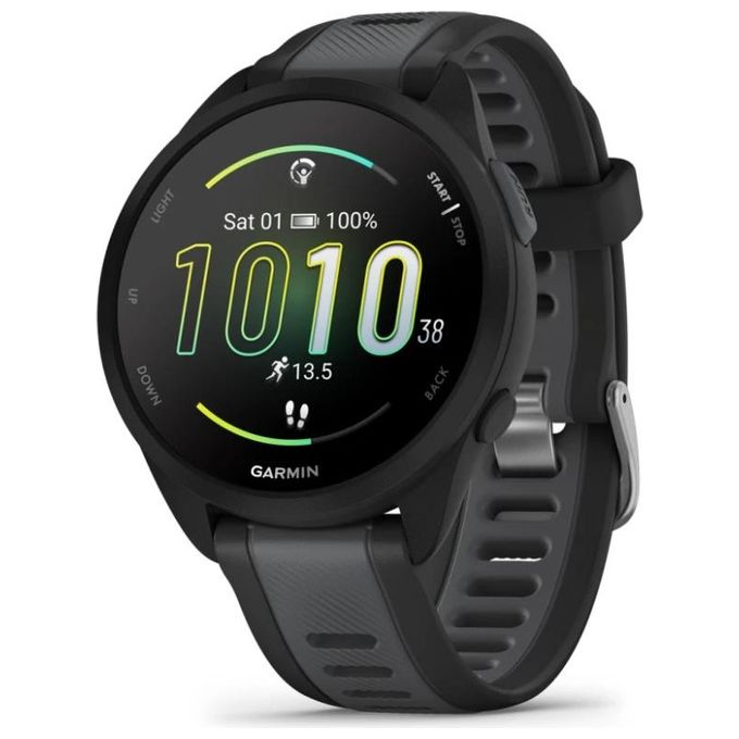 Garmin Forerunner 165 43mm 1.2'' GPS Sport Salute Notifiche Black-Slate grey